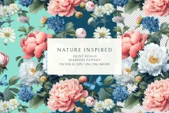 Gorgeous Peonies Floral Pattern 2