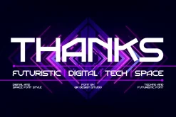 Gostane - Futuristic Tech Font