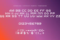 Gostane - Futuristic Tech Font