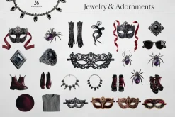 Gothic Glam – Halloween Collage Pack