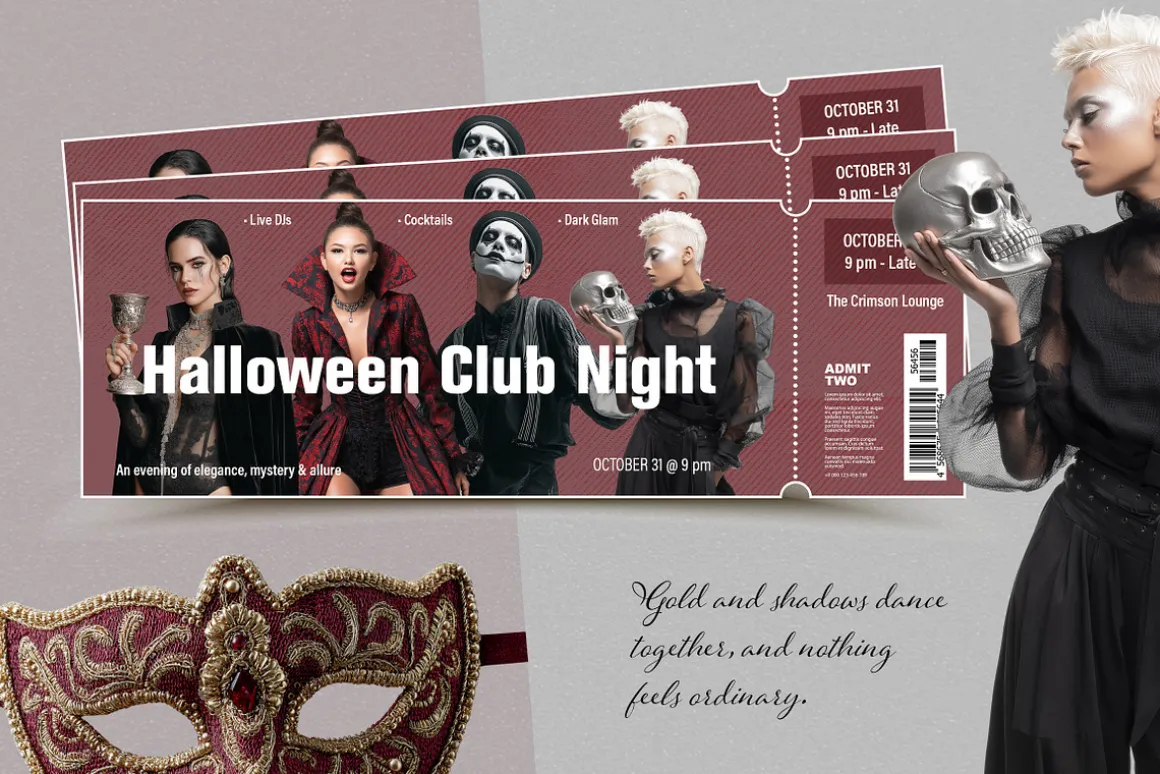 Gothic Glam – Halloween Collage Pack
