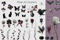Gothic Glam – Halloween Collage Pack