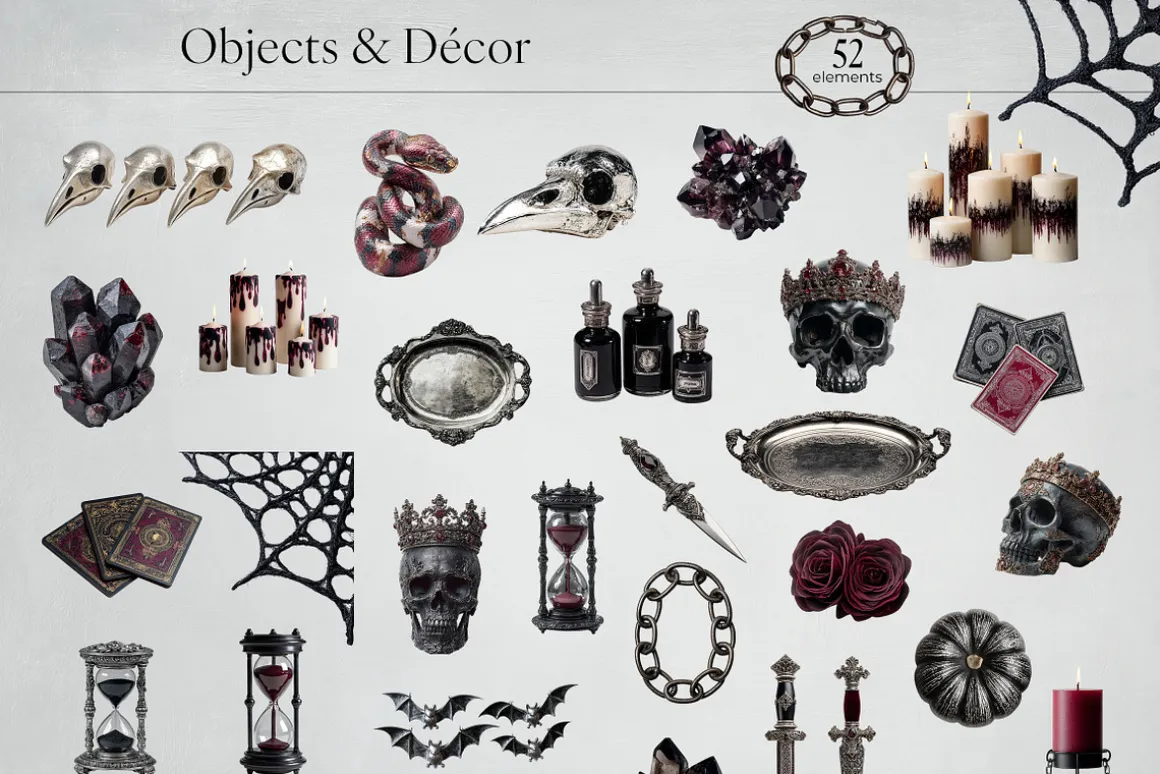 Gothic Glam – Halloween Collage Pack