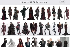 Gothic Glam – Halloween Collage Pack