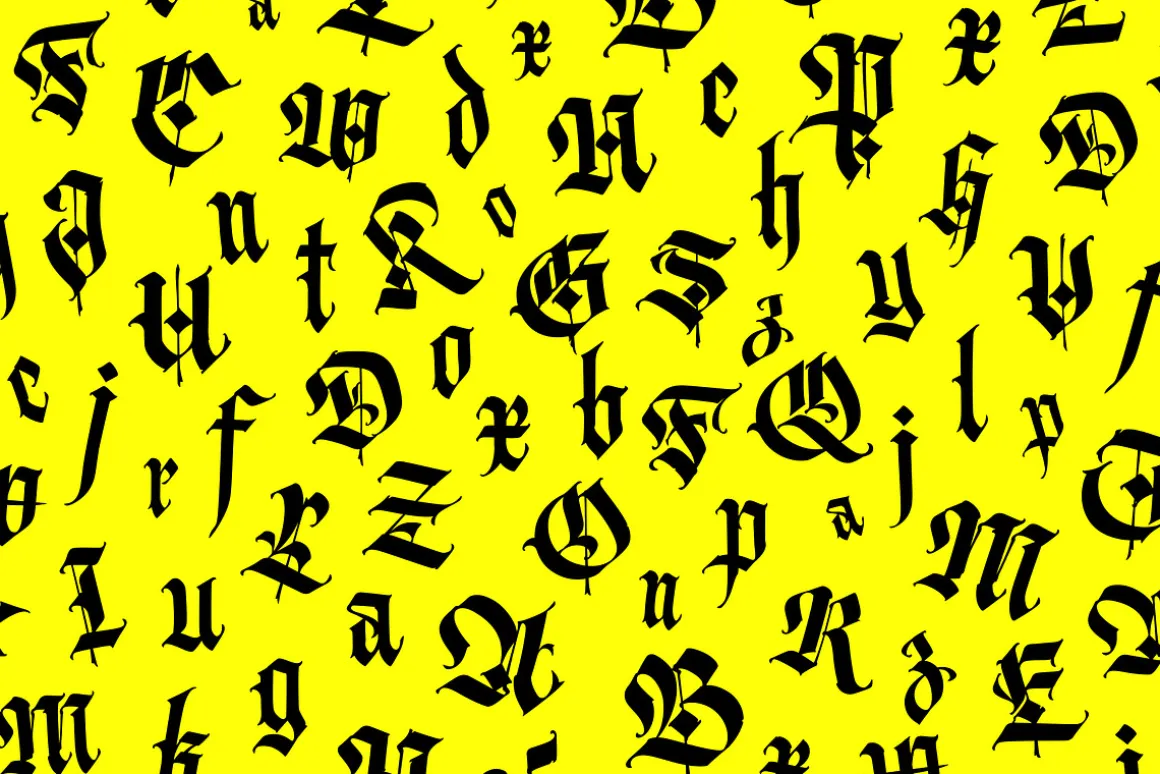 Gothic letters - 10