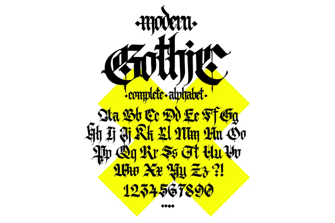 Gothic letters - 10