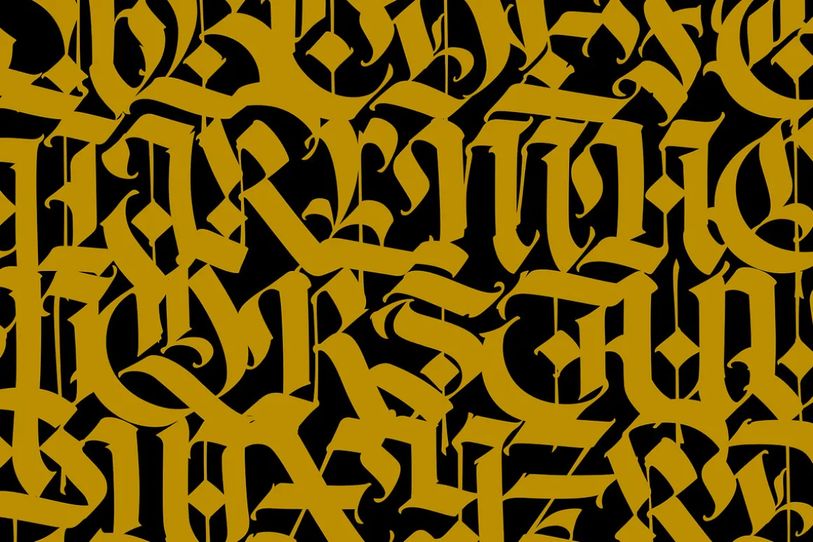 Gothic letters - 10