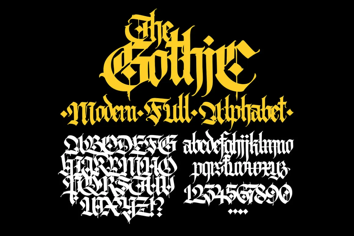 Gothic letters - 10