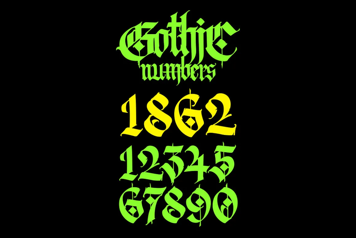 Gothic letters - 10