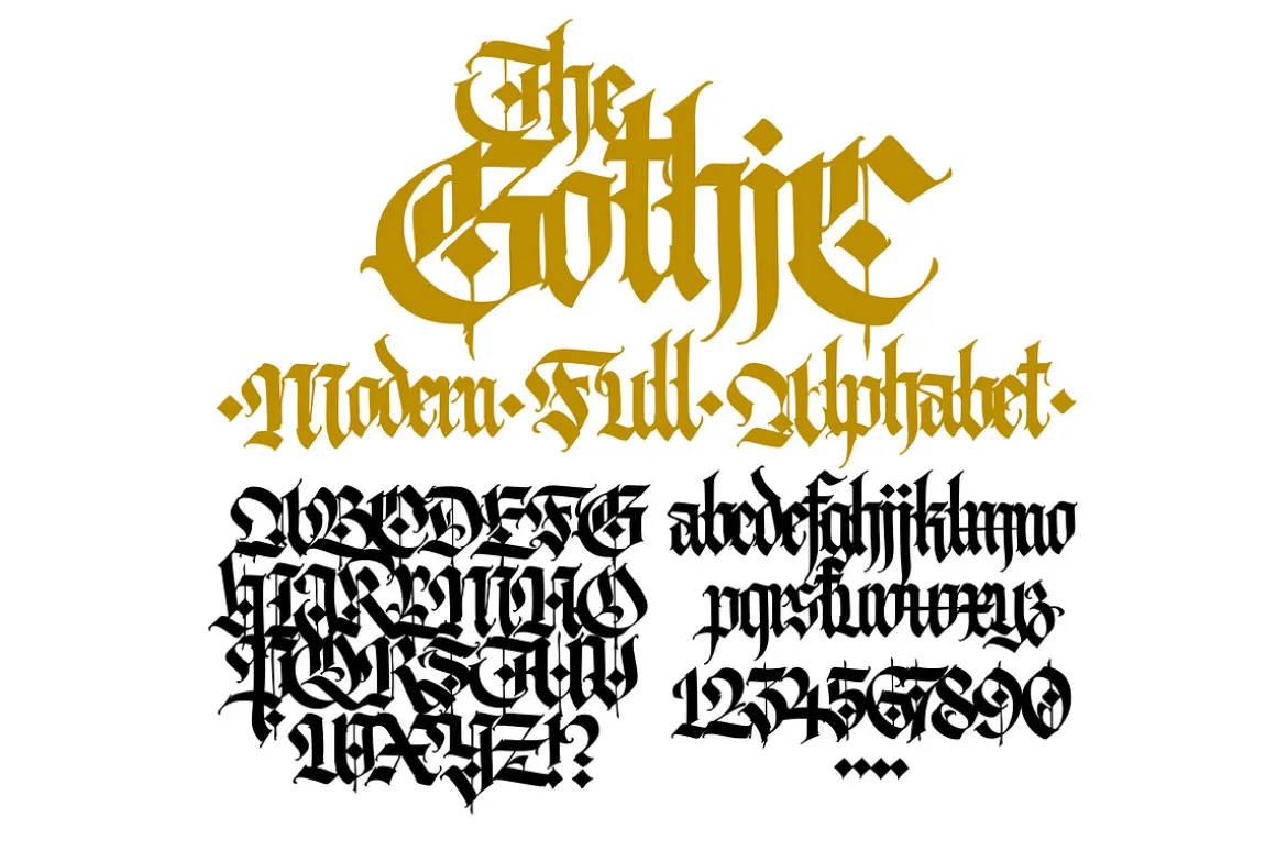 Gothic letters - 10