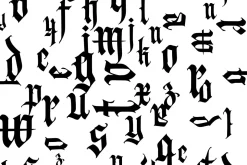 Gothic letters - 10