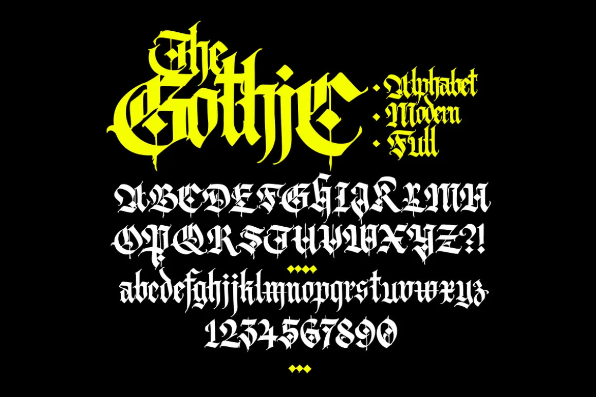Gothic letters - 10