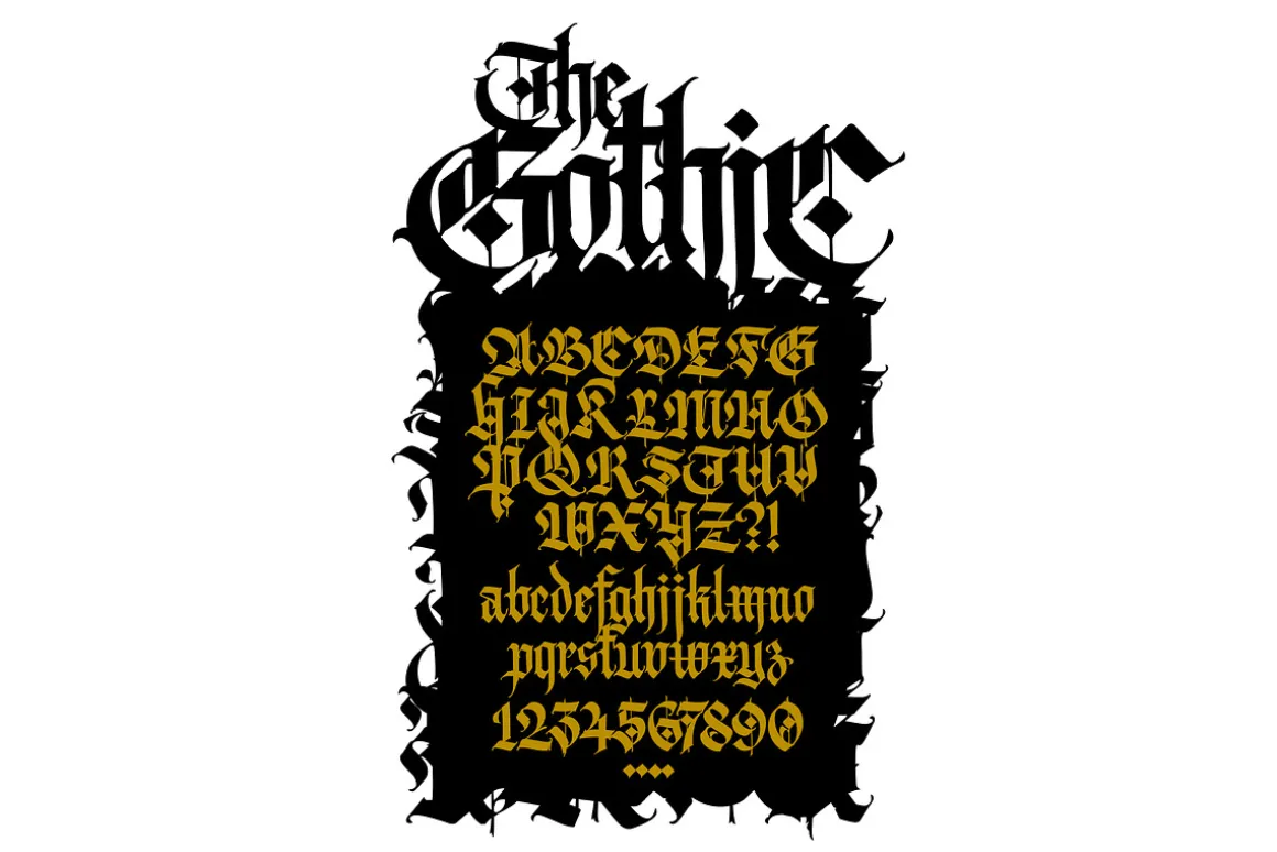 Gothic letters - 10
