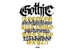 Gothic letters - 10
