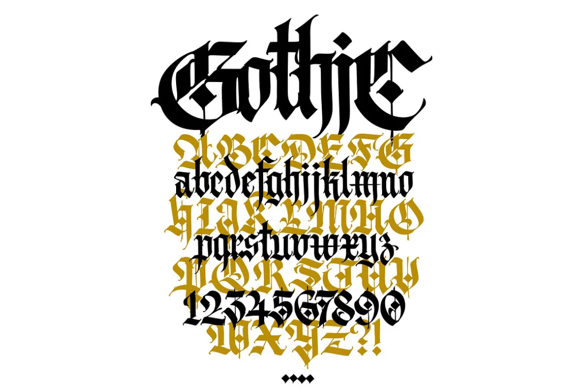 Gothic letters - 10