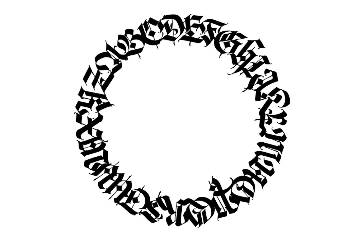 Gothic letters - 10