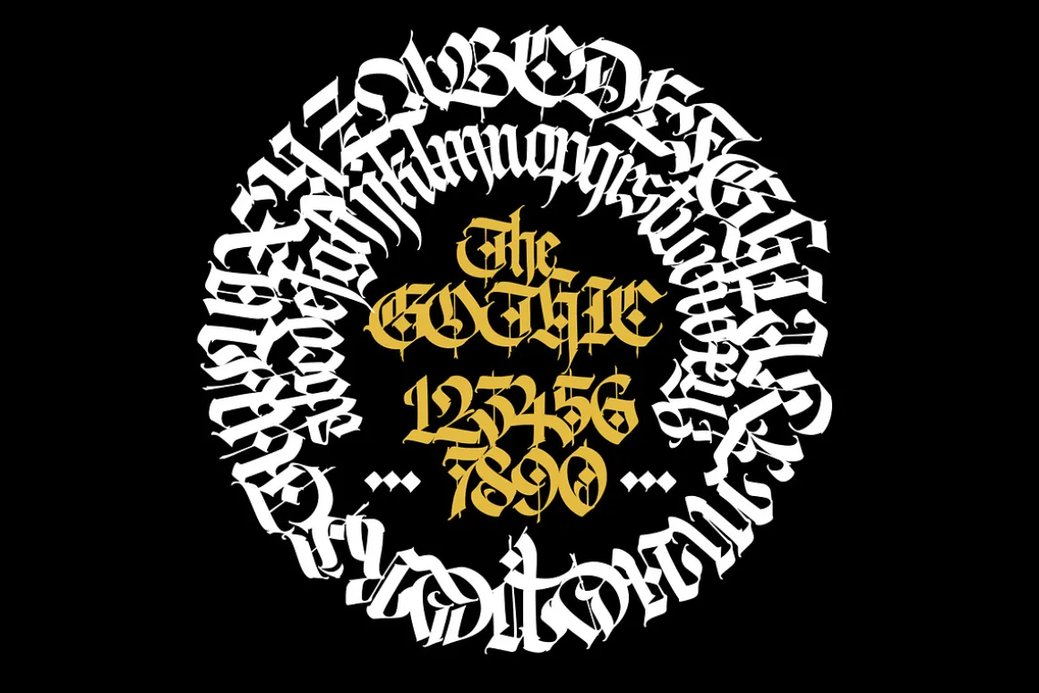 Gothic letters - 10