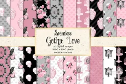Gothic Love Digital Paper