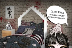 Gothic School Nerd Girl Clipart