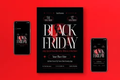 Gothic Style Black Friday Flyer Set