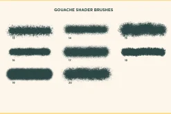 Gouache Shader Brushes | Illustrator