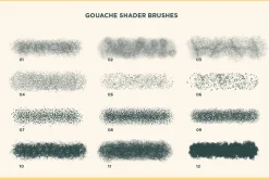 Gouache Shader Brushes | Illustrator
