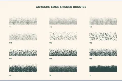 Gouache Shader Brushes | Illustrator