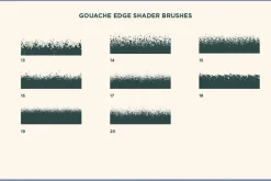 Gouache Shader Brushes | Illustrator