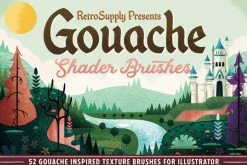 Gouache Shader Brushes | Illustrator