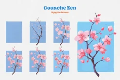 Gouache Zen Photoshop Brushes