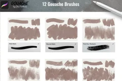 Gouache Brushes for Procreate