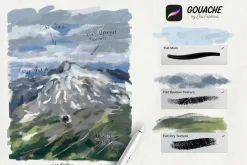 Gouache Brushes for Procreate