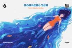 Gouache Zen Affinity Brushes