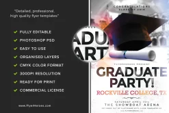 Graduation Party Flyer Template