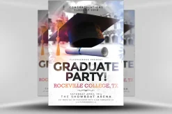 Graduation Party Flyer Template