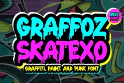 Graffoz Skatexo - Graffiti Font