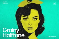 Grainy Halftone Photo Effect