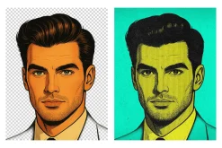 Grainy Halftone Photo Effect