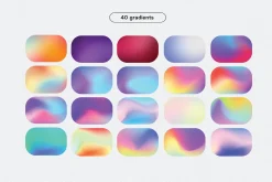 Grainy Mesh Gradient Shape Maker PSD