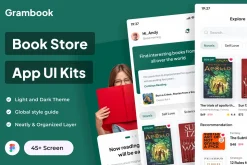 Grambook - Book Store Apps UI Kits