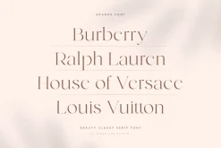 grande - beauty classy serif font