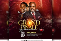 grand finale church flyer template