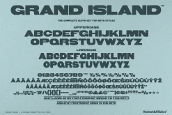 Grand Island - A Woodtype Font