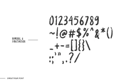 Greatyear - Brush Font