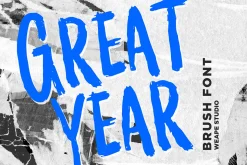 Greatyear - Brush Font