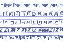 Greek or Rome doodle seamless border