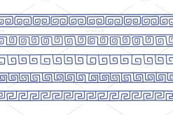 Greek or Rome doodle seamless border