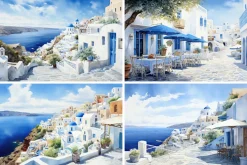 28 Greek Island Illustrations in 5K