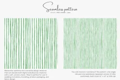 green stripes watercolor pattern