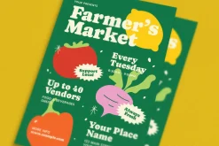 Green Abstract Farmer Market Flyer
